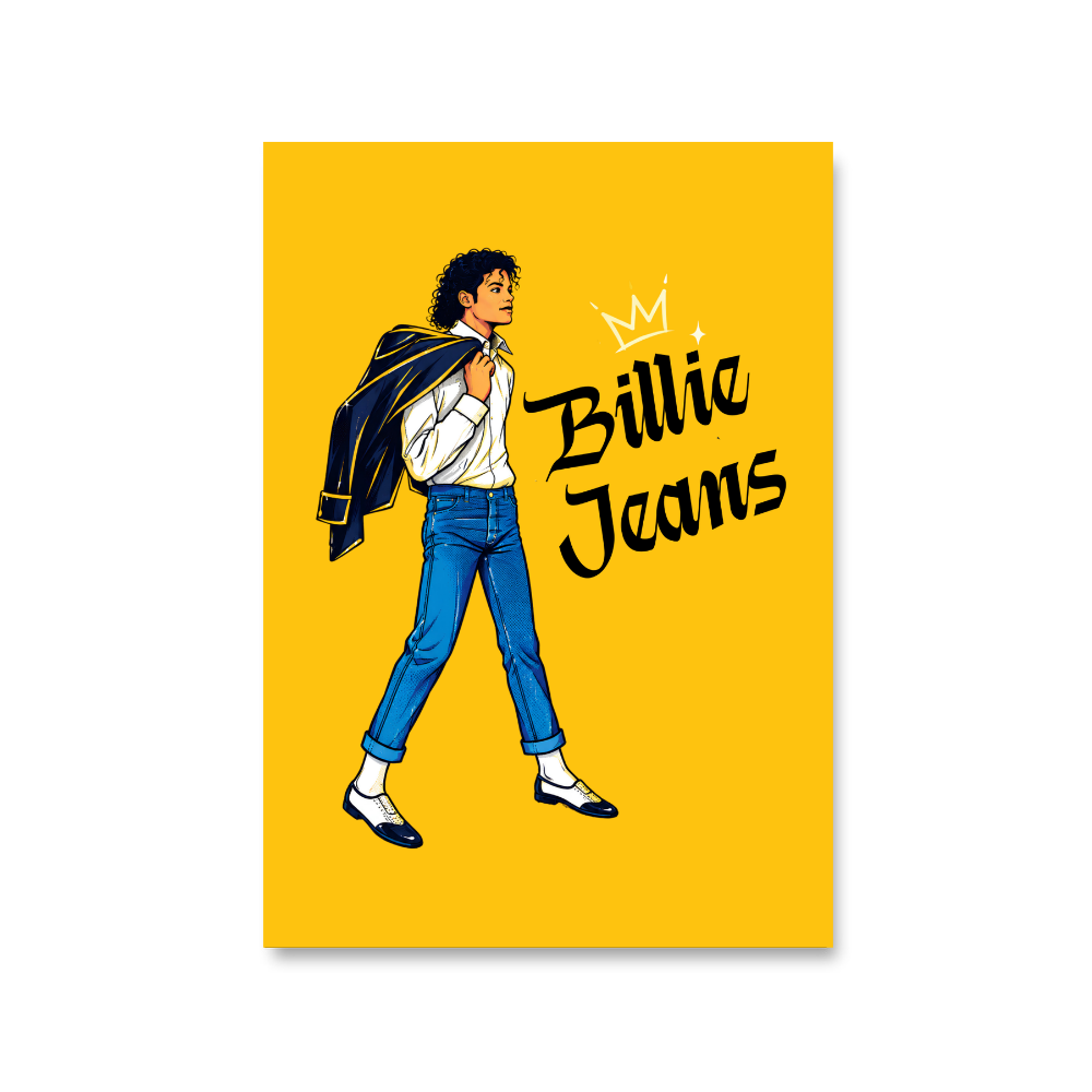 michael jackson billie jeans  poster wall art buy online india the banyan tee tbt 8 x 10 