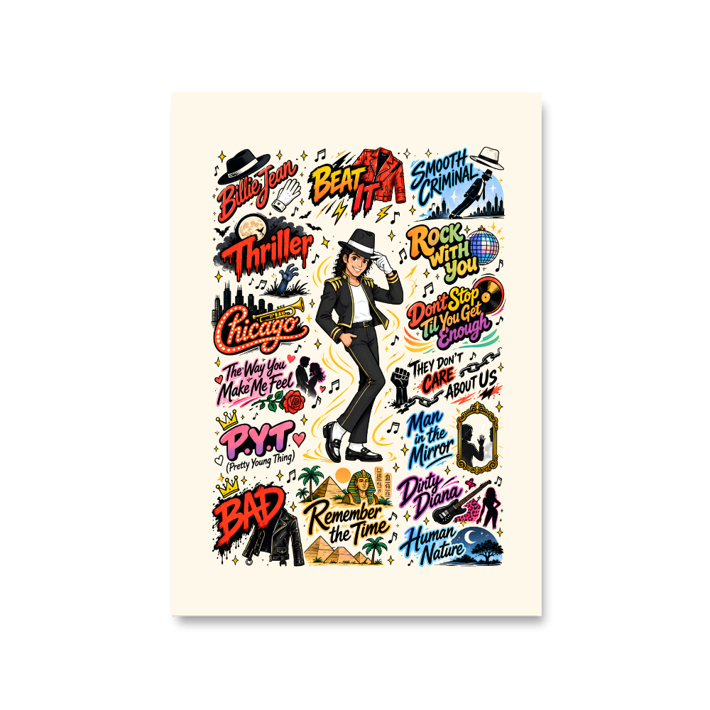 michael jackson mj scribble poster wall art buy online india the banyan tee tbt 8 x 10 