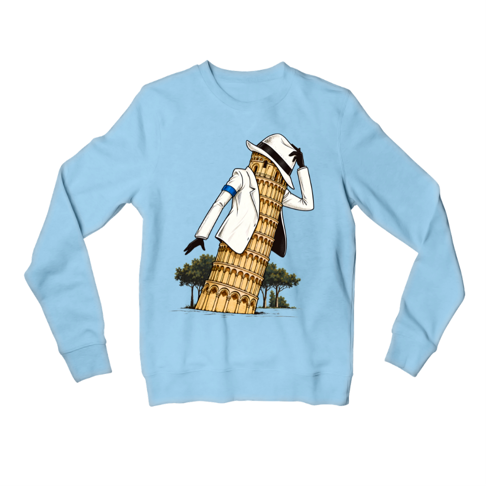 michael jackson pisa, are you okay? sweatshirt upper winterwear music band buy online india the banyan tee tbt men women girls boys unisex baby blue 