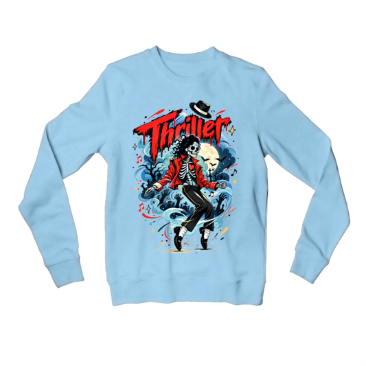 michael jackson thriller sweatshirt upper winterwear music band buy online india the banyan tee tbt men women girls boys unisex black