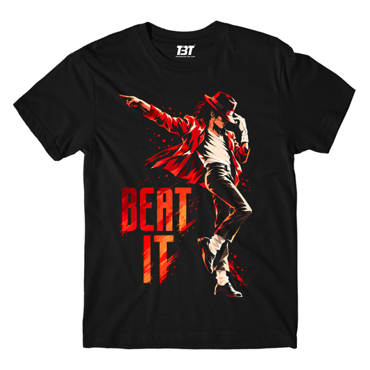 michael jackson beat it t-shirt music band buy online india the banyan tee tbt men women girls boys unisex black