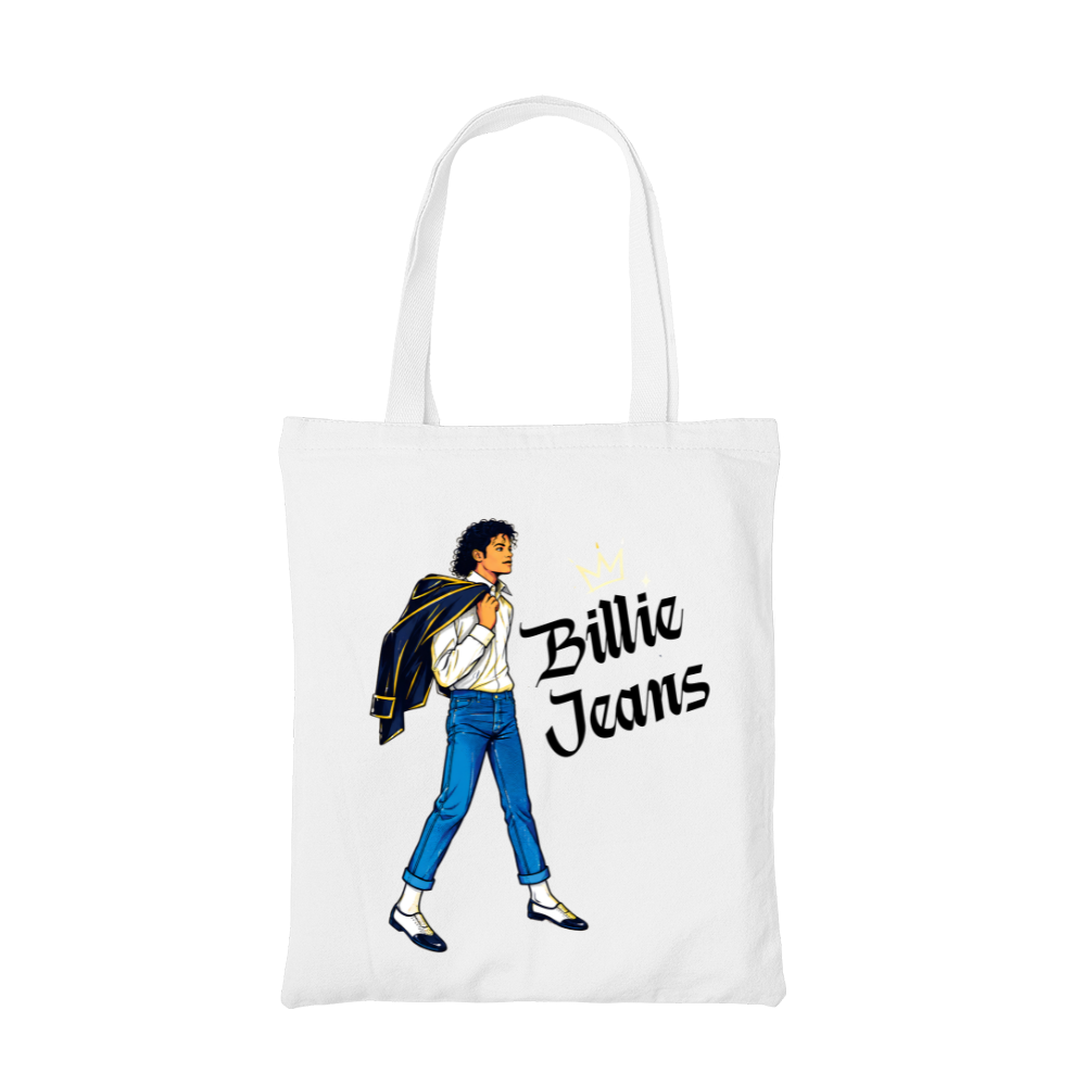 michael jackson billie jeans  tote bag cotton printed music band buy online india the banyan tee tbt men women girls boys unisex  