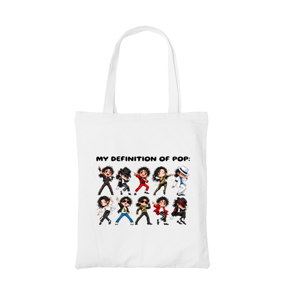 michael jackson my definition of pop tote bag cotton printed music band buy online india the banyan tee tbt men women girls boys unisex  