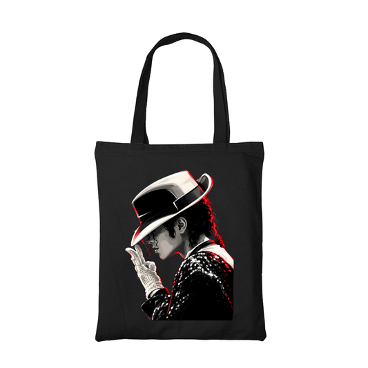 michael jackson artwork tote bag hand printed cotton women men unisex