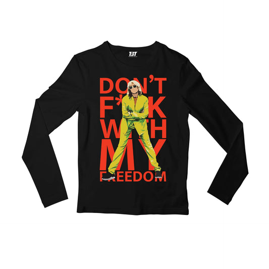 miley cyrus mother's daughter full sleeves long sleeves music band buy online india the banyan tee tbt men women girls boys unisex black don't fuck with my freedom