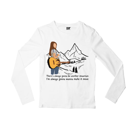 miley cyrus the climb full sleeves long sleeves music band buy online india the banyan tee tbt men women girls boys unisex white there's always gonna be another mountain i am always gonna wanna make it move