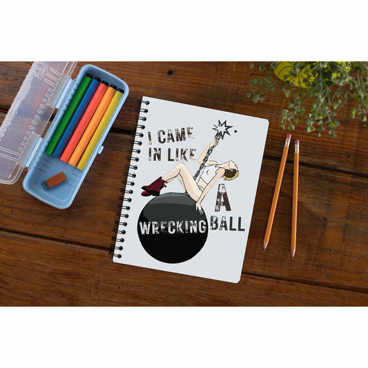 miley cyrus wrecking ball notebook notepad diary buy online india the banyan tee tbt unruled