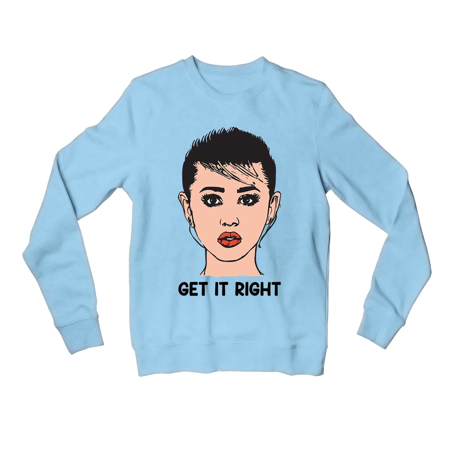 miley cyrus get it right sweatshirt upper winterwear music band buy online india the banyan tee tbt men women girls boys unisex gray