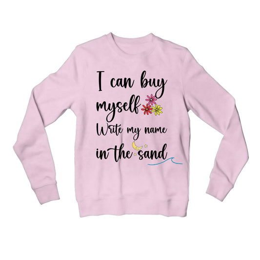 miley cyrus flowers sweatshirt upper winterwear music band buy online india the banyan tee tbt men women girls boys unisex gray i can buy myself flowers