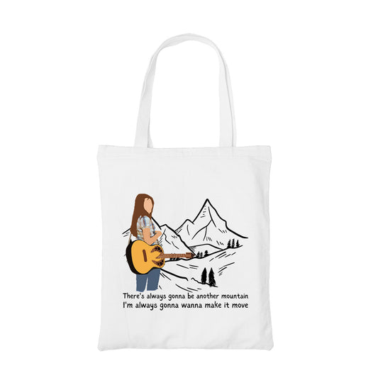 miley cyrus the climb tote bag hand printed cotton women men unisex