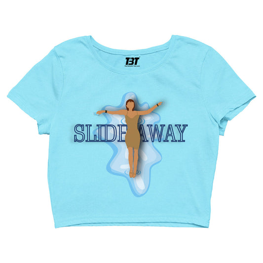 miley cyrus slide away crop top music band buy online india the banyan tee tbt men women girls boys unisex Sky Blue