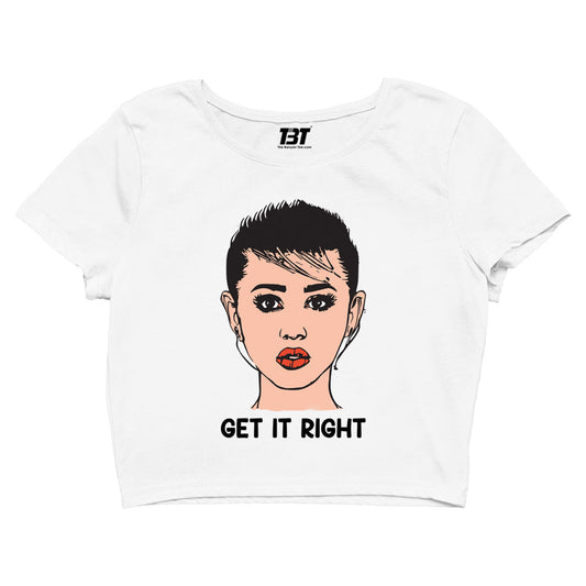 miley cyrus get it right crop top music band buy online india the banyan tee tbt men women girls boys unisex beige