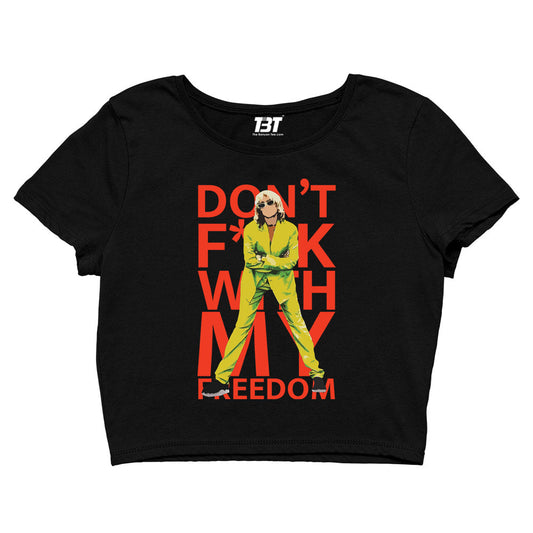 miley cyrus mother's daughter crop top music band buy online india the banyan tee tbt men women girls boys unisex black don't fuck with my freedom
