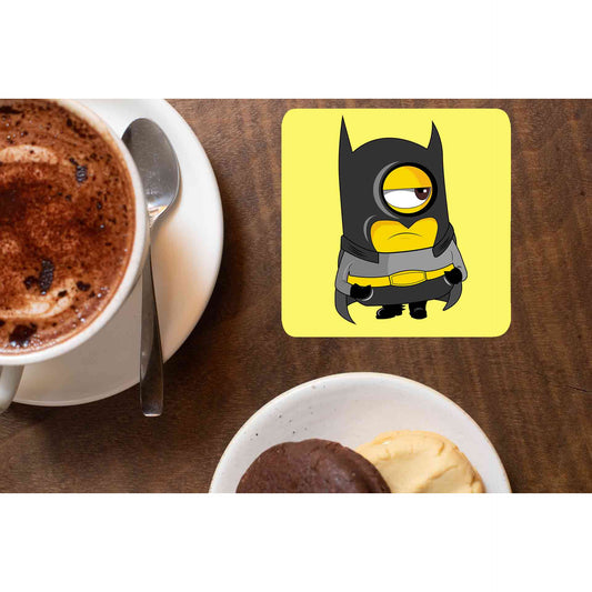 minions coaster - batmin batman coasters the banyan tee tbt tea set of 6 india set table online set of 2 for cups mdf wooden