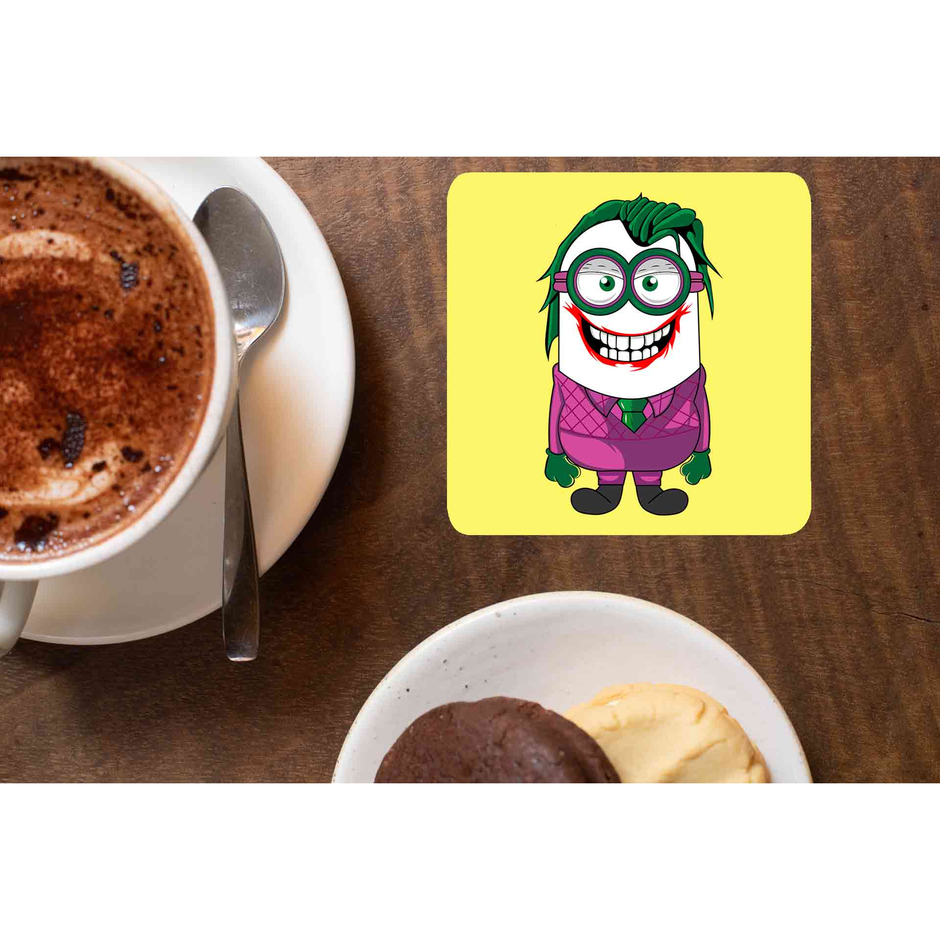 minions coaster - joker coasters the banyan tee tbt tea set of 6 india set table online set of 2 for cups mdf wooden