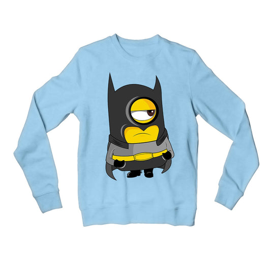 Minions Sweatshirt - Batmin Batman Sweatshirt The Banyan Tee TBT for men women girls h&m amazon branded winterwear ladies upper jackets meesho flipkart