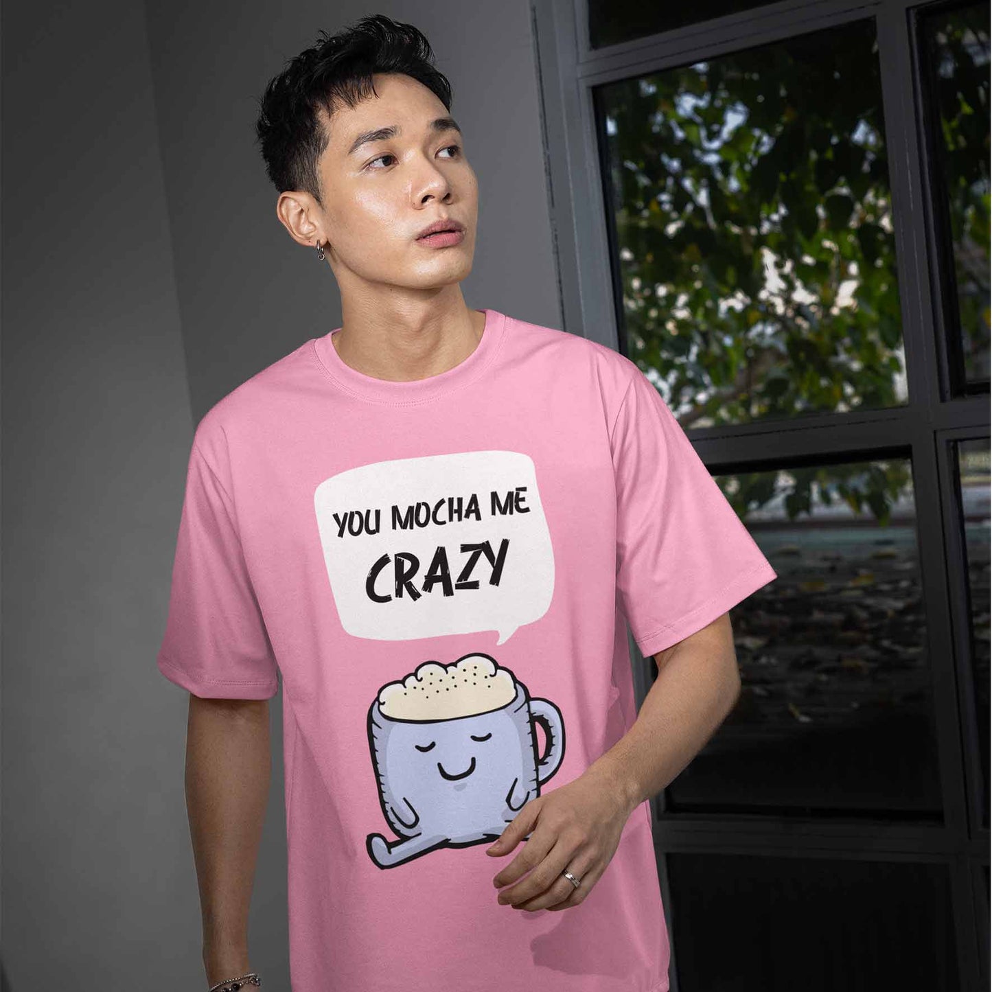 graphic mocha me crazy t-shirt printed graphic stylish buy online india the banyan tee tbt men women girls boys unisex flamingo 