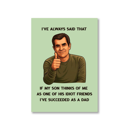 modern family succeeded as a dad poster wall art buy online india the banyan tee tbt a4