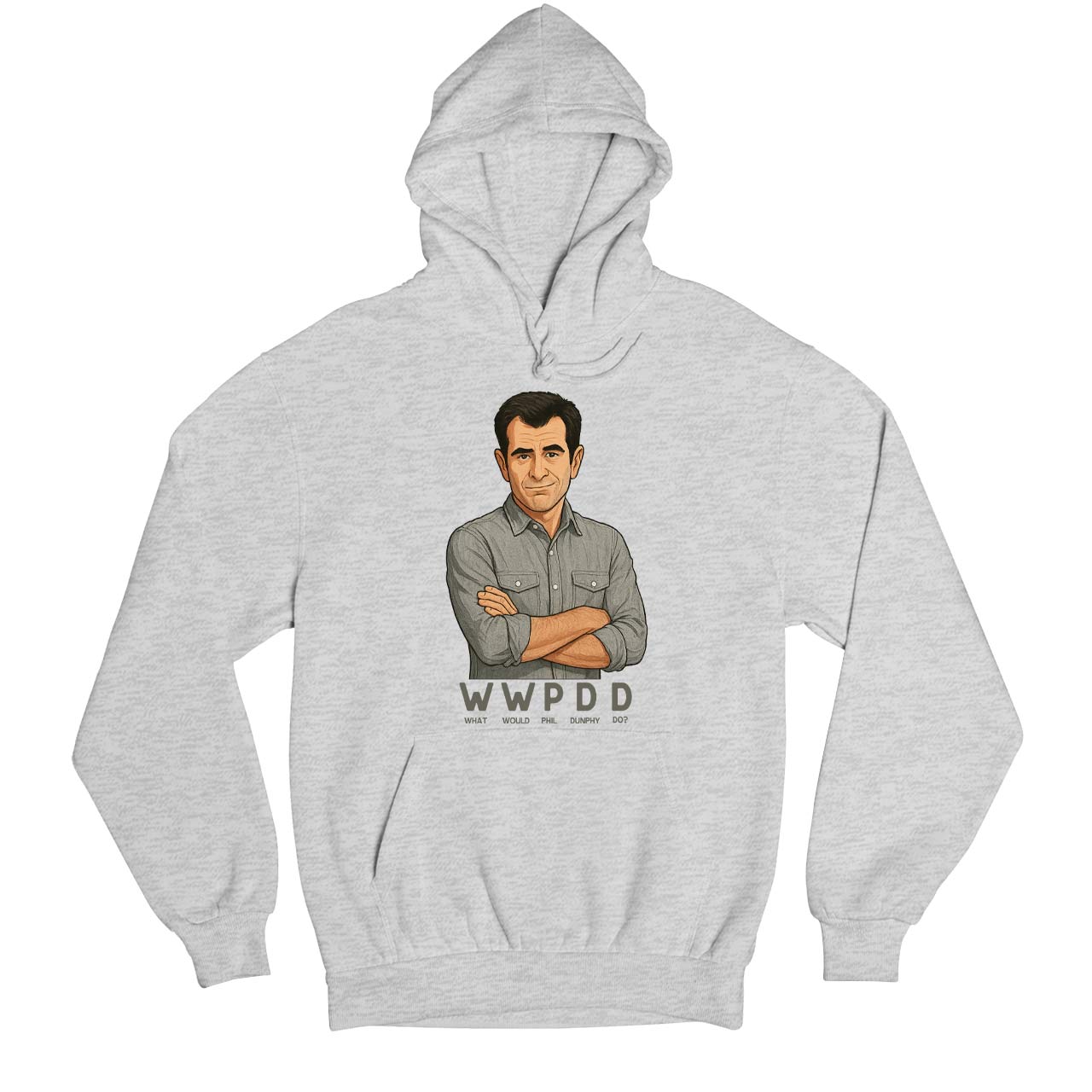 modern family what would phil do hoodie hooded sweatshirt winterwear tv & movies buy online india the banyan tee tbt men women girls boys unisex gray