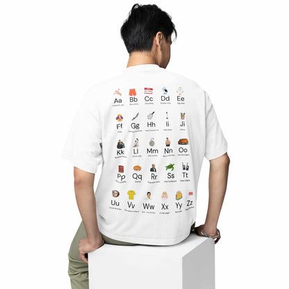 modern family oversized t shirt - modern alphabet tv & movies t-shirt white buy online india the banyan tee tbt men women girls boys unisex