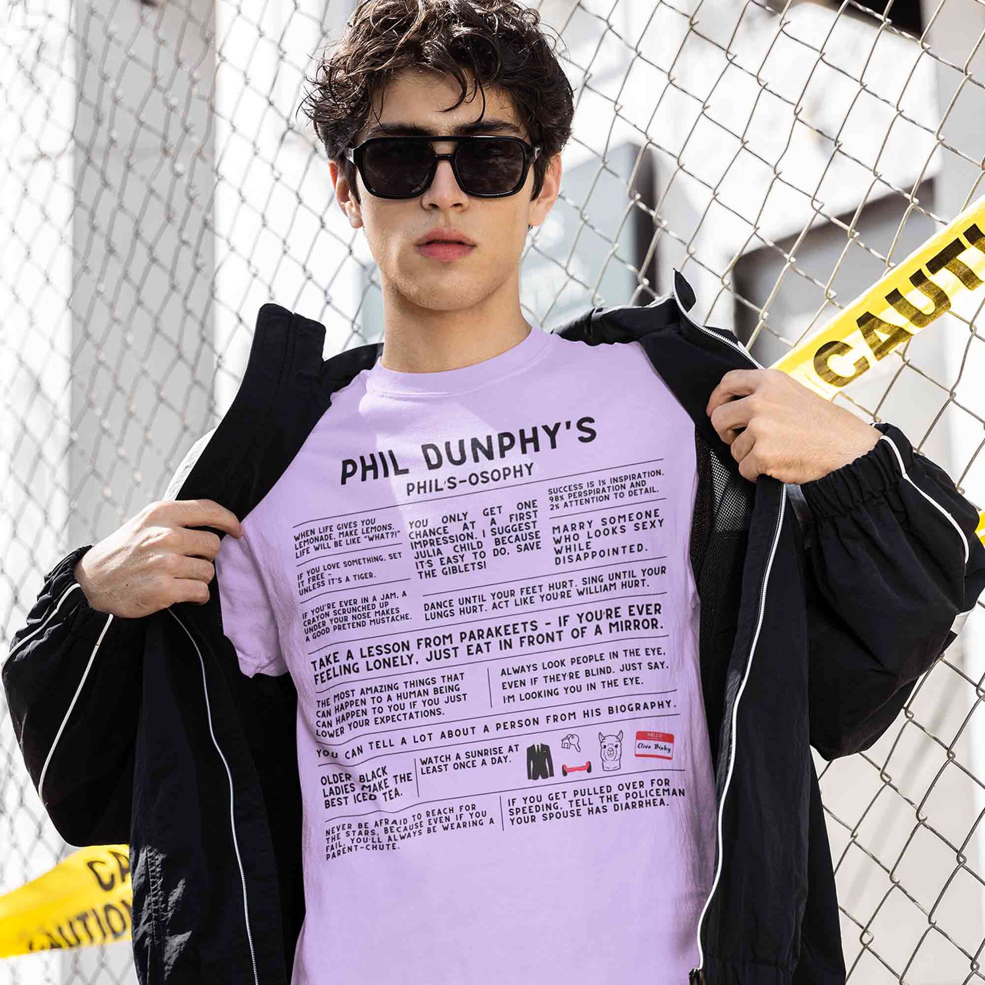 modern family the dunphy doctrine t-shirt tv & movies buy online india the banyan tee tbt men women girls boys unisex lavender