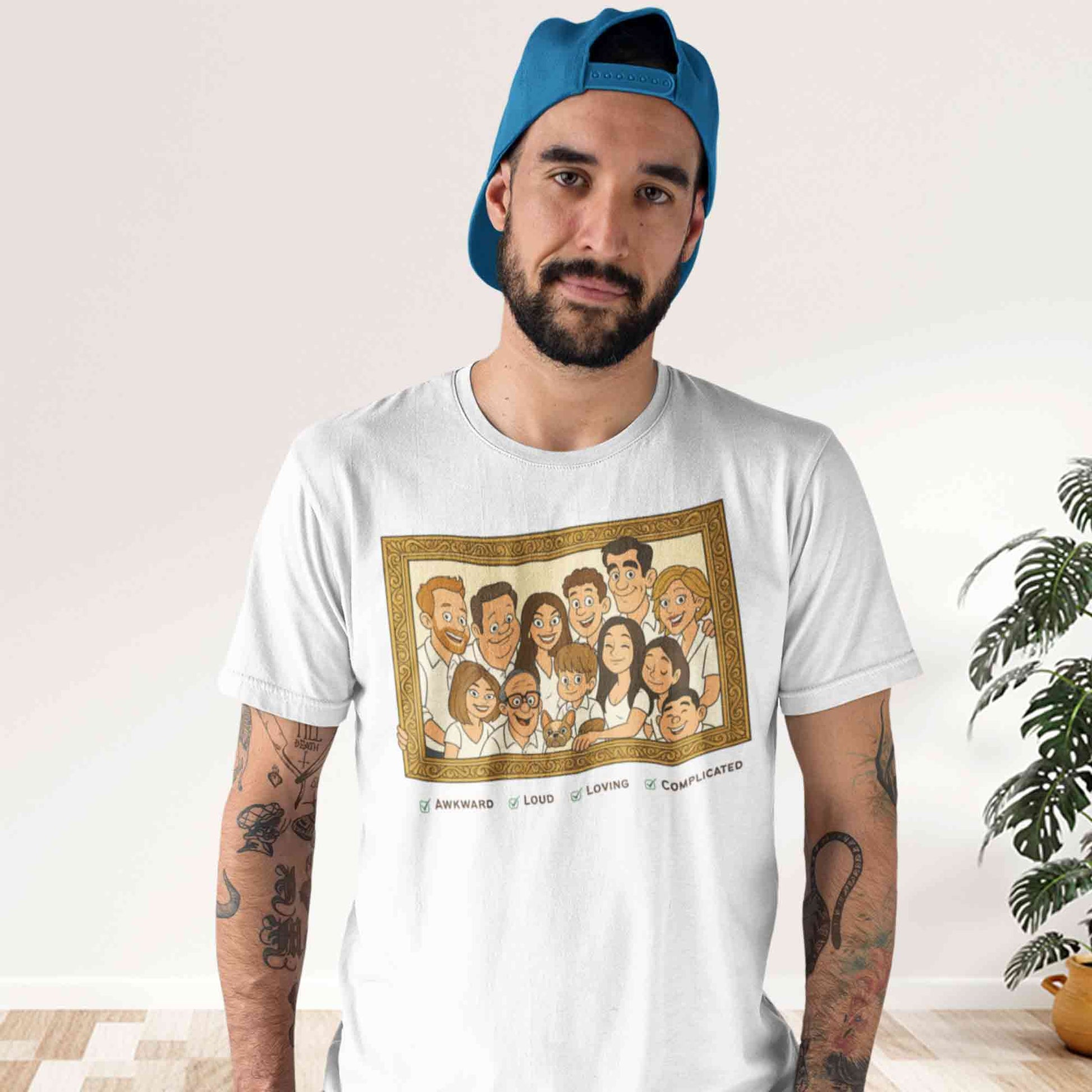 modern family the family frame t-shirt tv & movies buy online india the banyan tee tbt men women girls boys unisex white