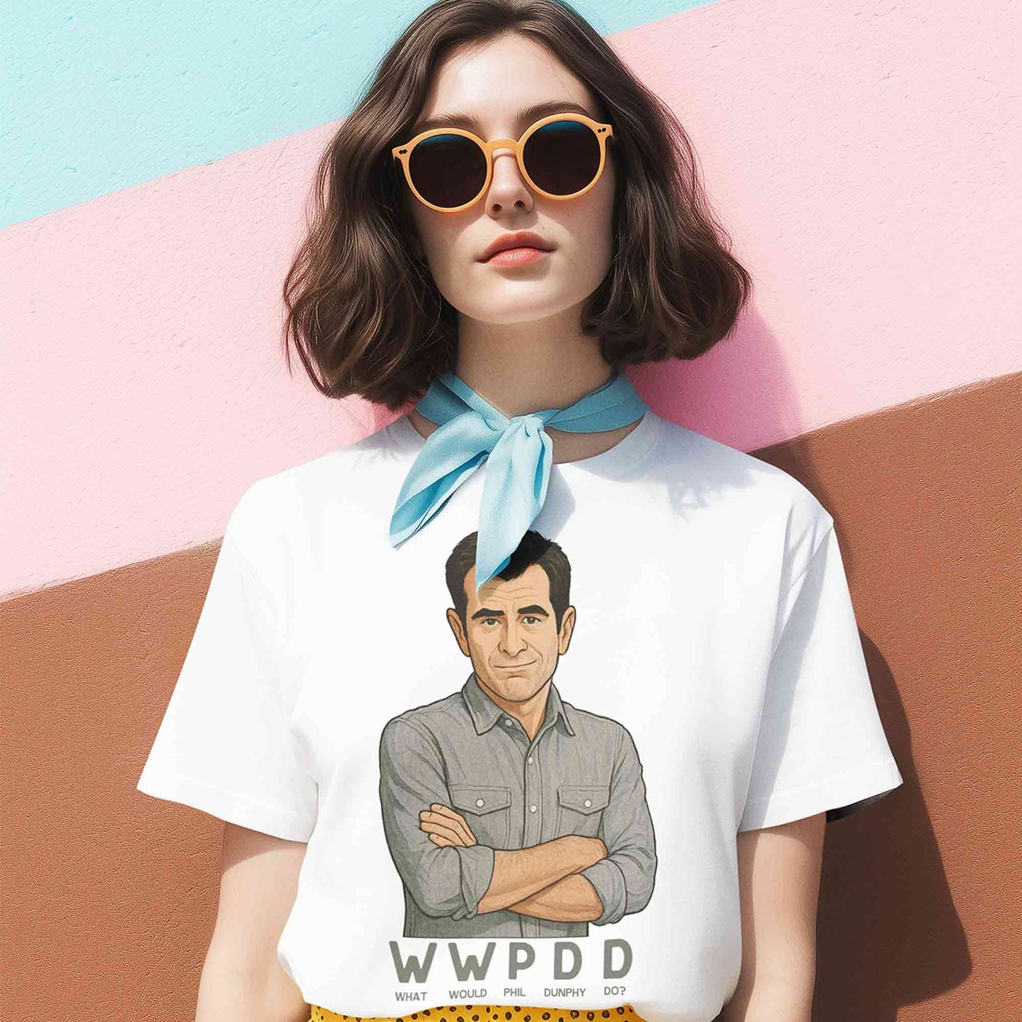 modern family what would phil do t-shirt tv & movies buy online india the banyan tee tbt men women girls boys unisex white