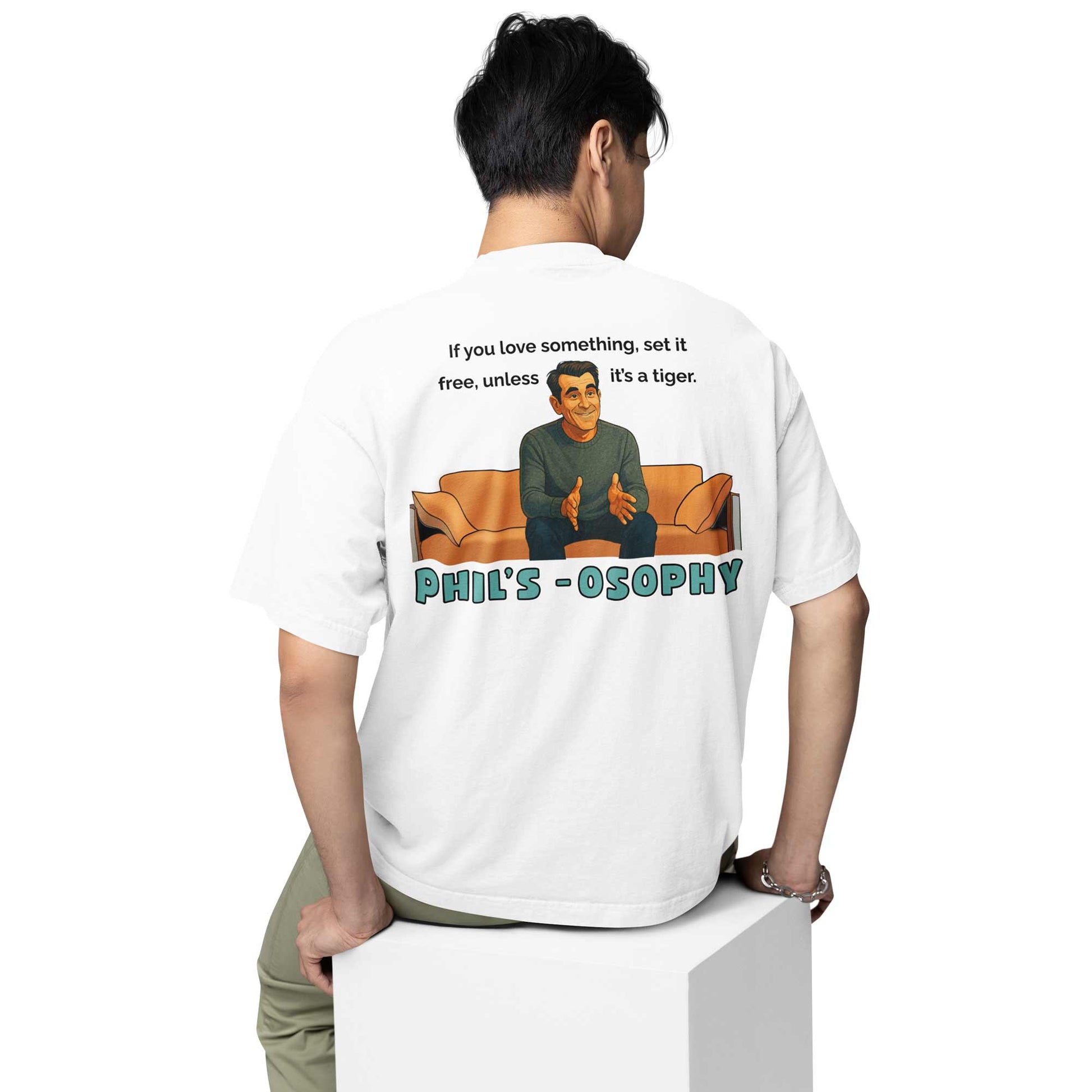 modern family oversized t shirt - philsosophy tv & movies t-shirt white buy online india the banyan tee tbt men women girls boys unisex