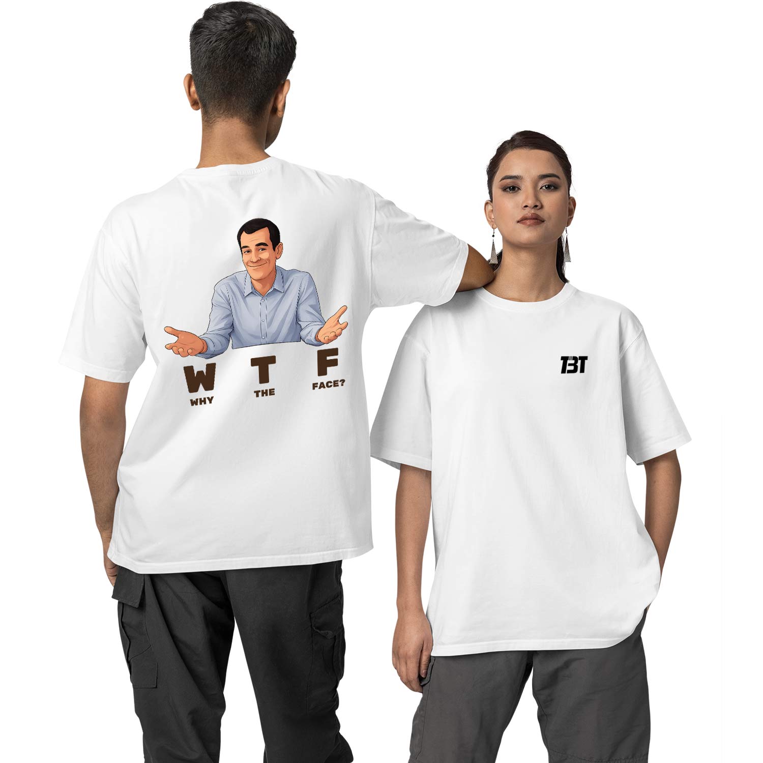modern family oversized t shirt - why the face tv & movies t-shirt white buy online india the banyan tee tbt men women girls boys unisex