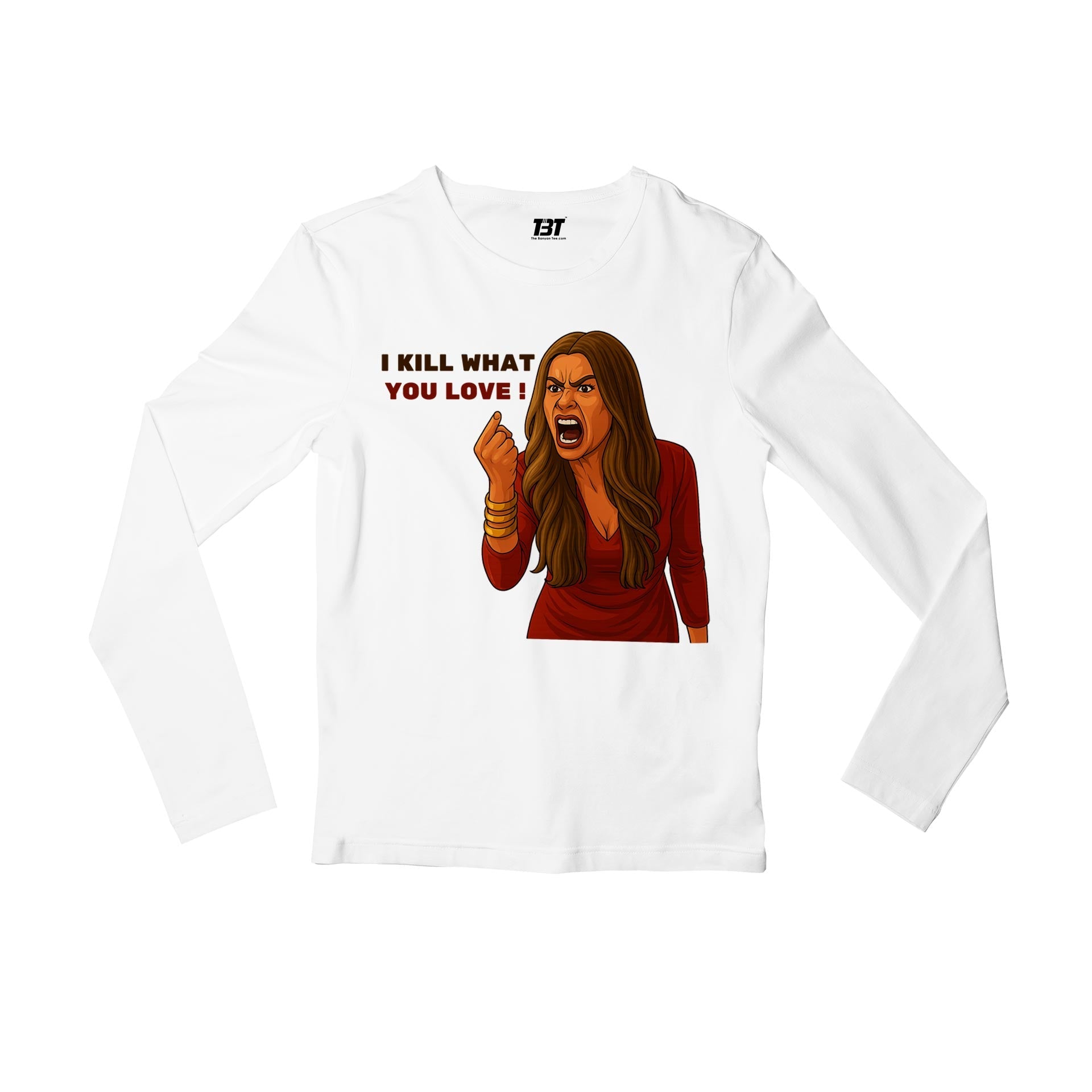 modern family what you love full sleeves long sleeves tv & movies buy online india the banyan tee tbt men women girls boys unisex white