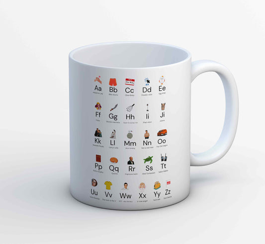 modern family modern alphabet mug coffee ceramic tv & movies buy online india the banyan tee tbt men women girls boys unisex  
