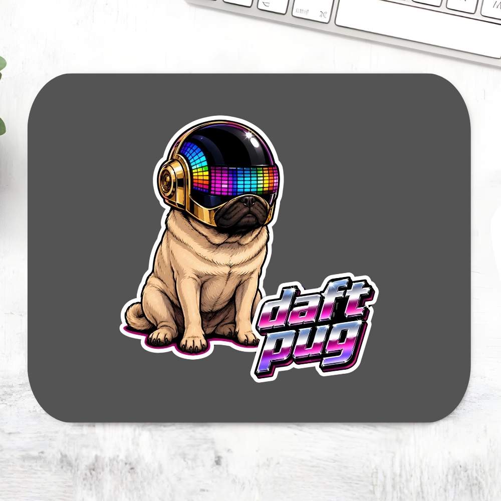 daft punk daft pug mousepad logitech large anime music band buy online india the banyan tee tbt men women girls boys unisex  