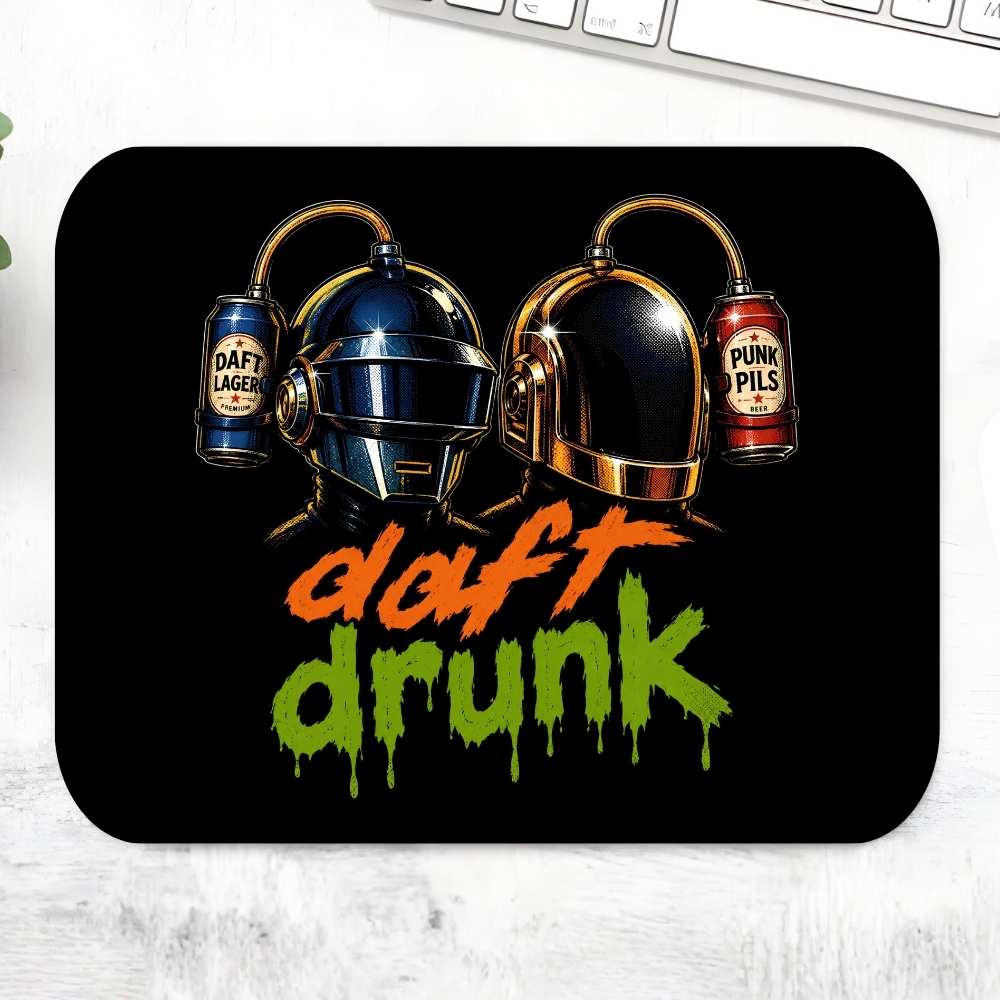 daft punk daft drunk mousepad logitech large anime music band buy online india the banyan tee tbt men women girls boys unisex  