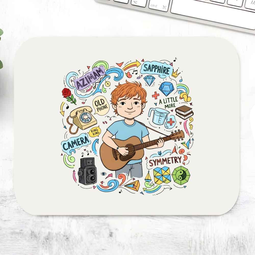 ed sheeran gingerverse mousepad logitech large anime music band buy online india the banyan tee tbt men women girls boys unisex  