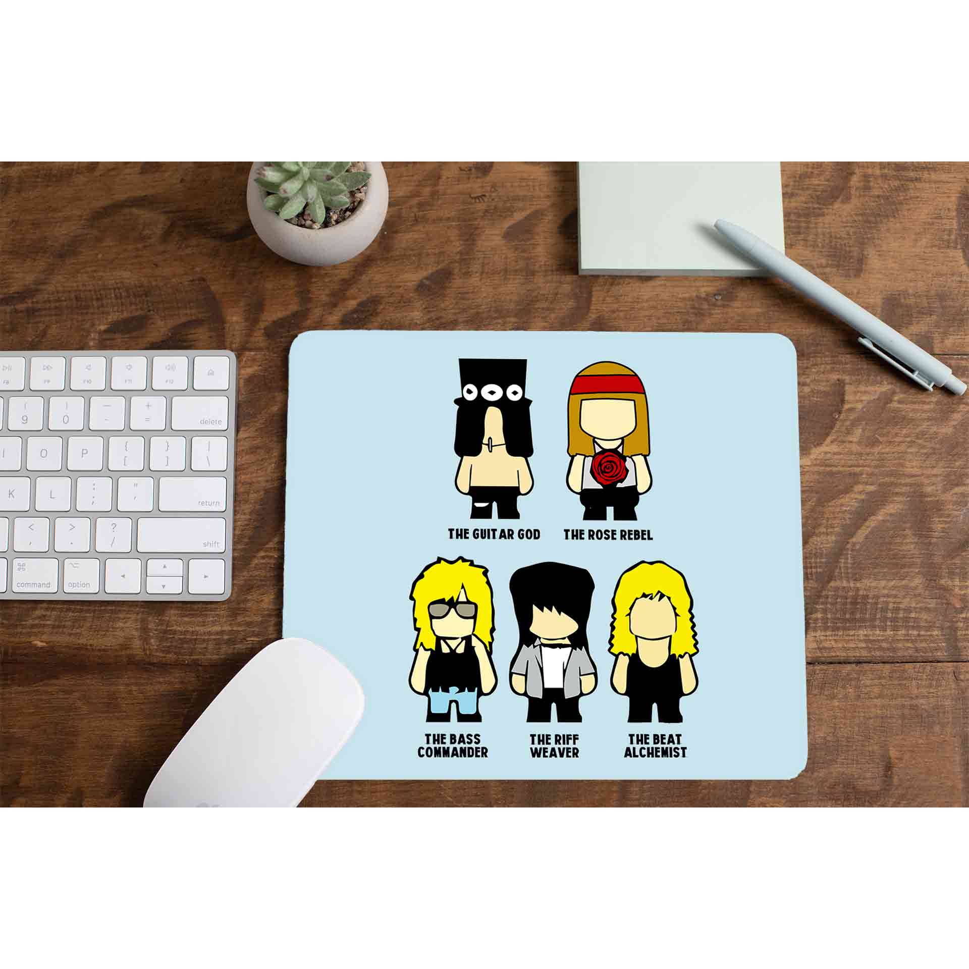 guns n' roses toon rebels mousepad logitech large anime music band buy online india the banyan tee tbt men women girls boys unisex  