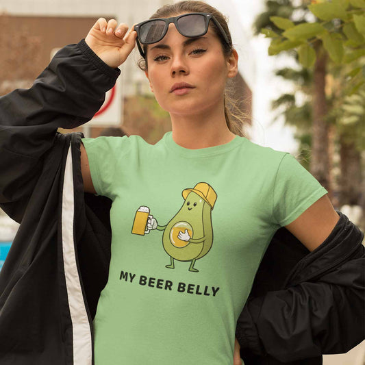 graphic my beer belly t-shirt printed graphic stylish buy online india the banyan tee tbt men women girls boys unisex jade 