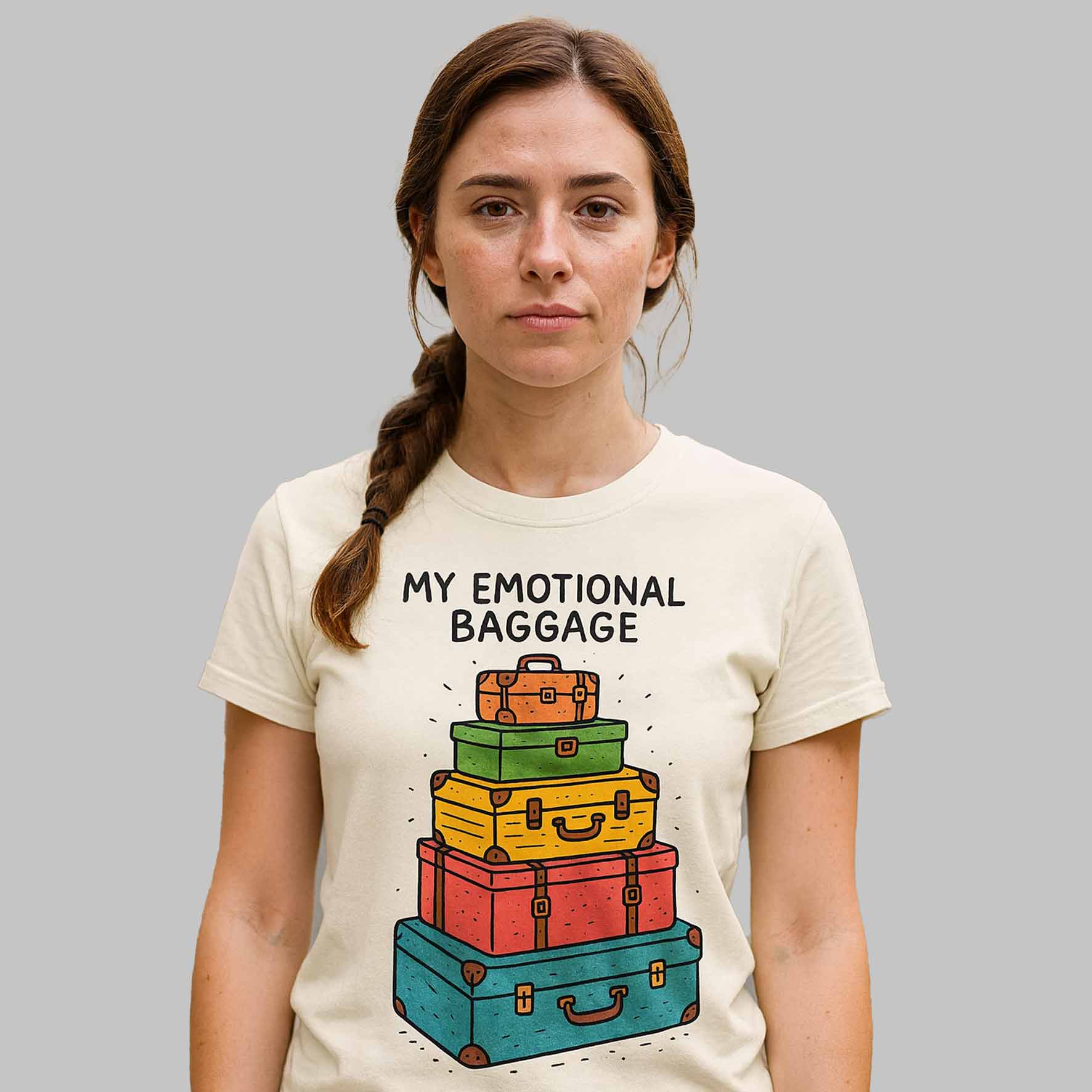 graphic my emotional baggage t-shirt printed graphic stylish buy online india the banyan tee tbt men women girls boys unisex off white 