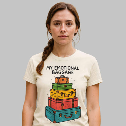 graphic my emotional baggage t-shirt printed graphic stylish buy online india the banyan tee tbt men women girls boys unisex off white 