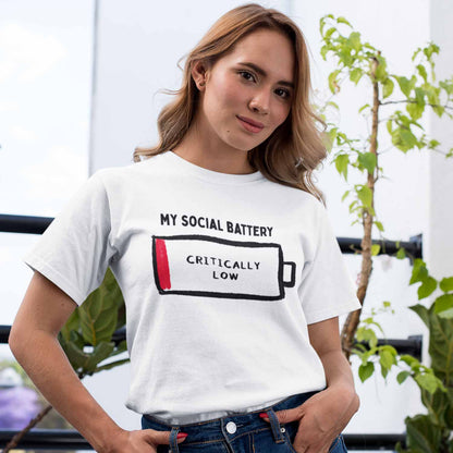 T shirt - My Social Battery
