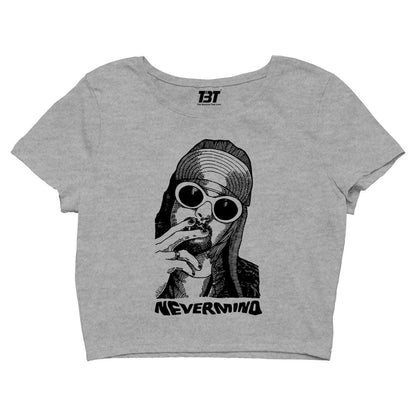 nirvana kurt never minds crop top music band buy online india the banyan tee tbt men women girls boys unisex gray