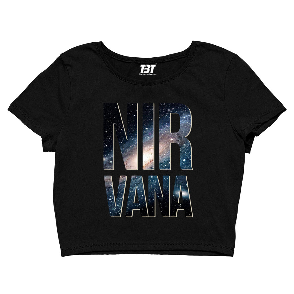 nirvana crop top music band buy online india the banyan tee tbt men women girls boys unisex black