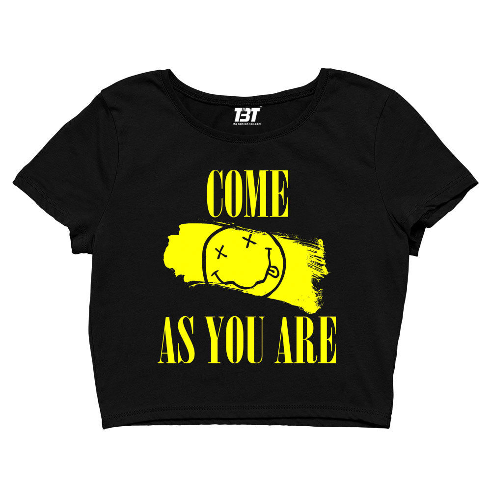 nirvana as you are crop top music band buy online india the banyan tee tbt men women girls boys unisex black