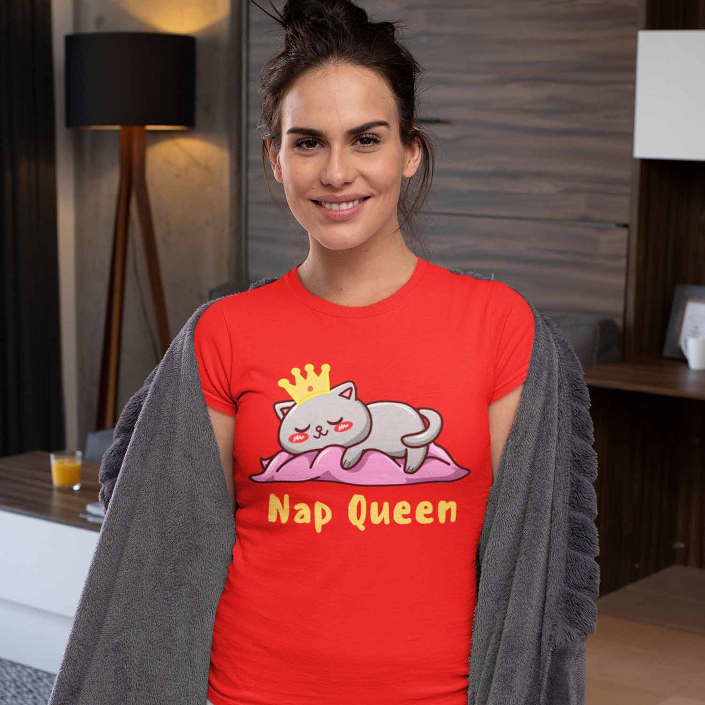 graphic nap queen t-shirt printed graphic stylish buy online india the banyan tee tbt men women girls boys unisex red 