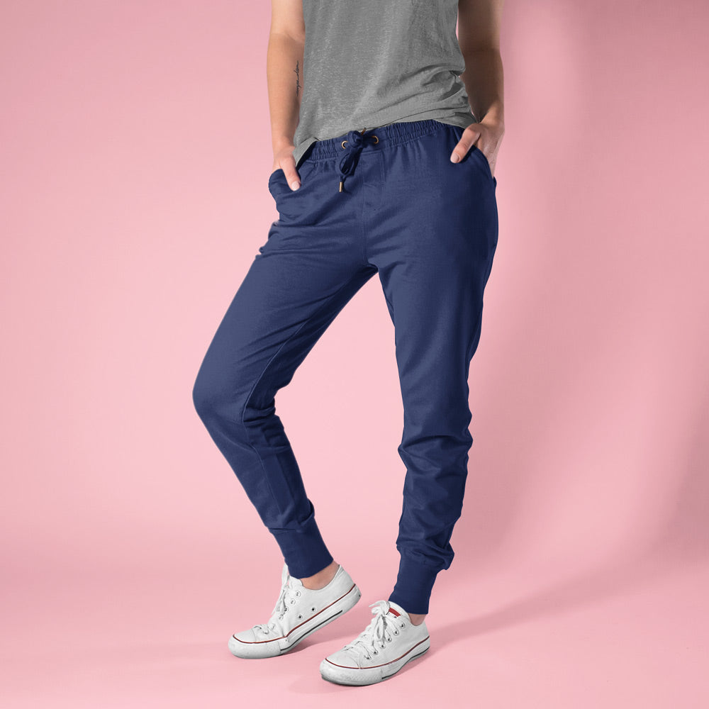 navy blue the banyan tee jogger sweatpant track pant plain solid