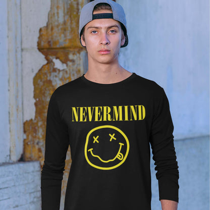 nirvana nevermind full sleeves long sleeves music band buy online india the banyan tee tbt men women girls boys unisex black