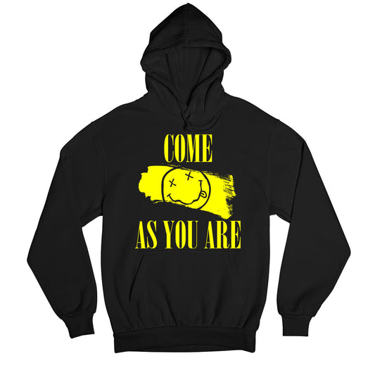 nirvana as you are hoodie hooded sweatshirt winterwear music band buy online india the banyan tee tbt men women girls boys unisex black