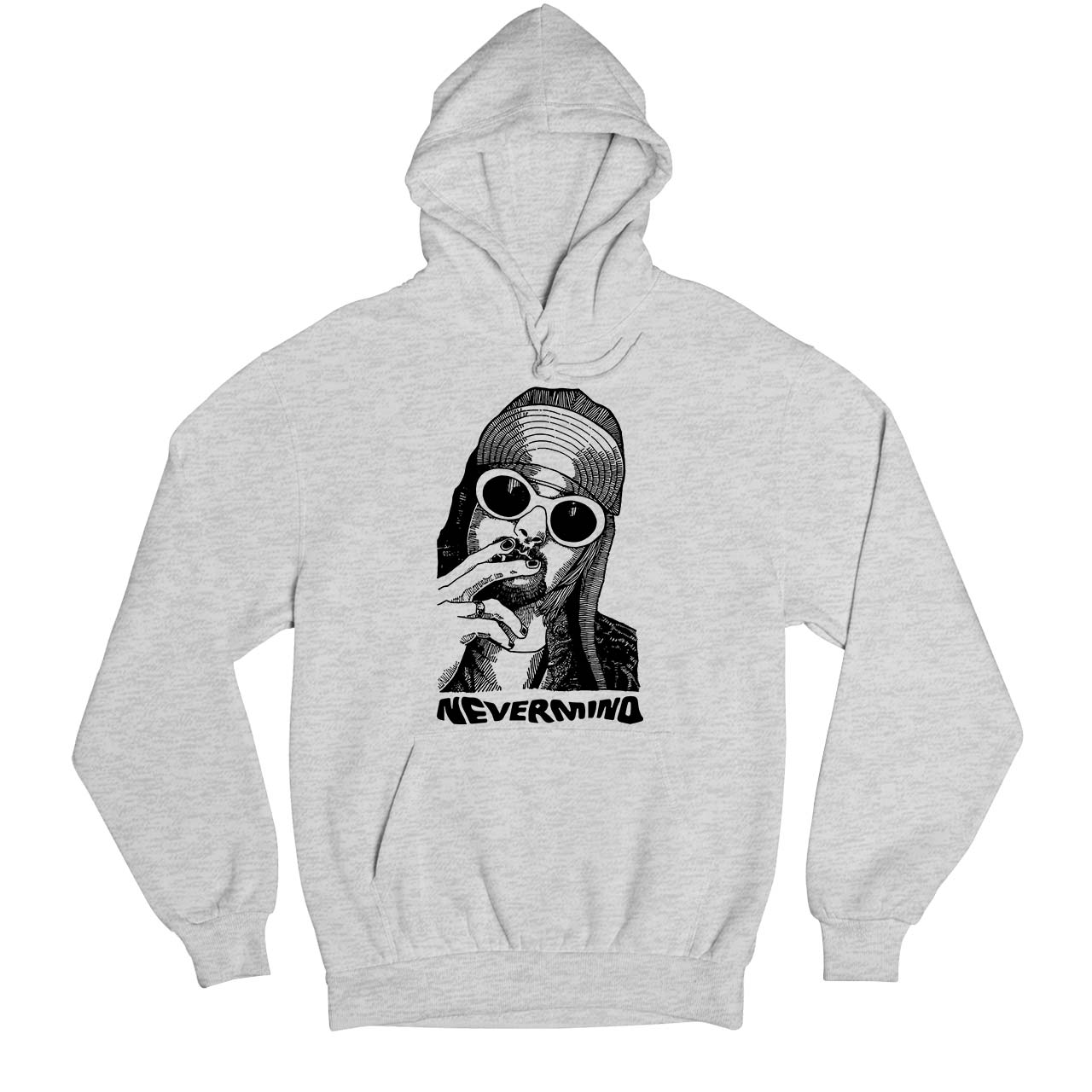 nirvana kurt never minds hoodie hooded sweatshirt winterwear music band buy online india the banyan tee tbt men women girls boys unisex gray