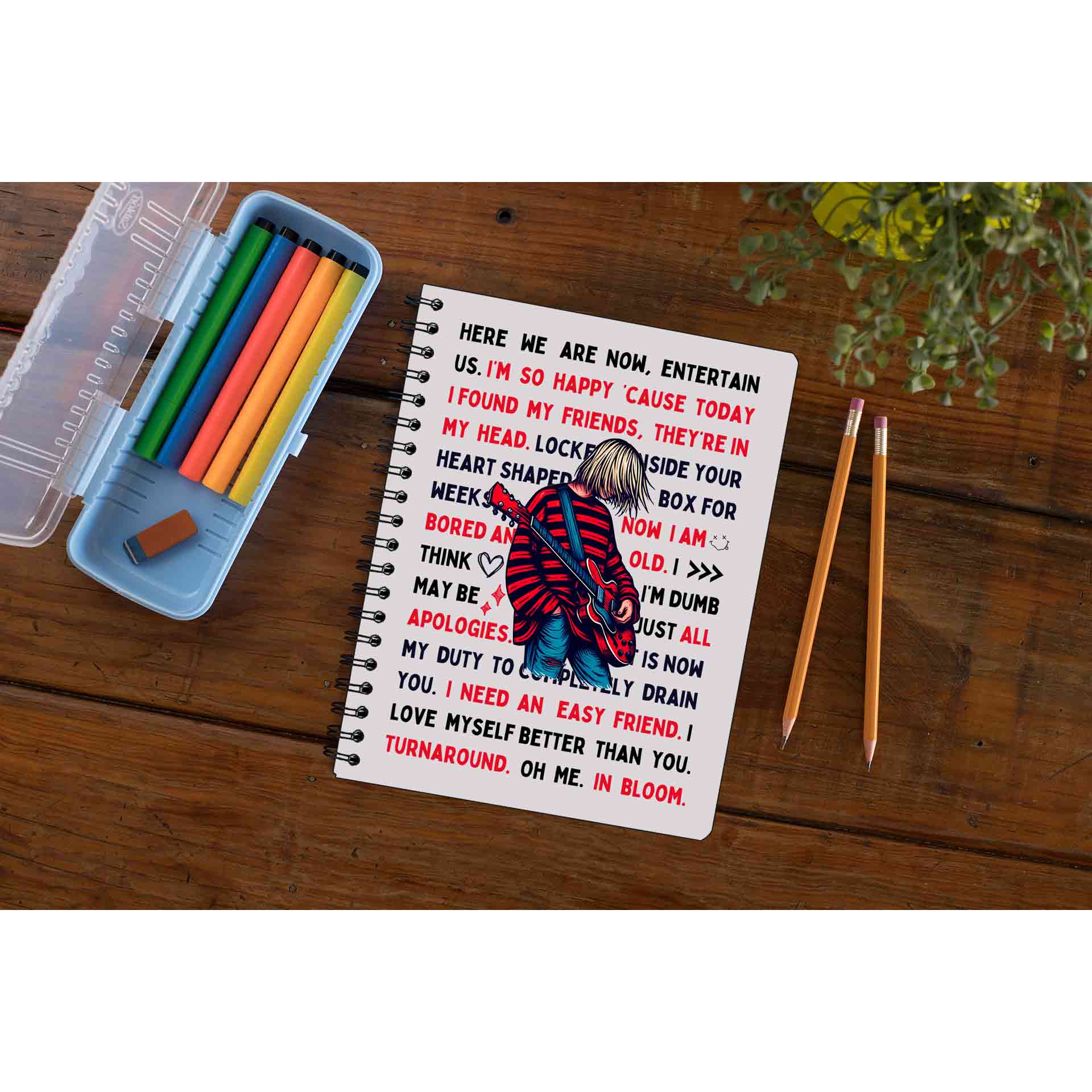 nirvana lyrical doodle notebook notepad diary buy online india the banyan tee tbt unruled