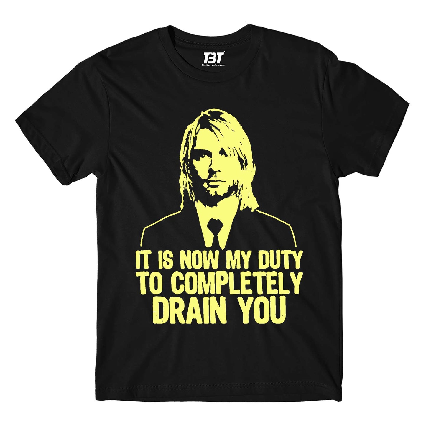 nirvana drain you t-shirt music band buy online india the banyan tee tbt men women girls boys unisex black