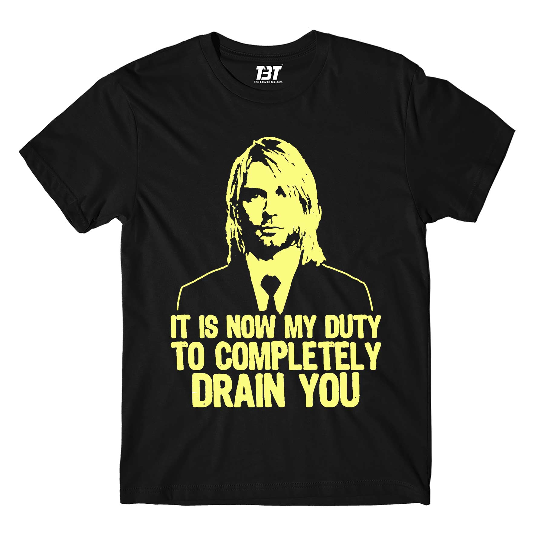 nirvana drain you t-shirt music band buy online india the banyan tee tbt men women girls boys unisex black